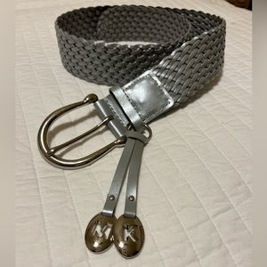 40 inch silver/gray Michael Kors belt